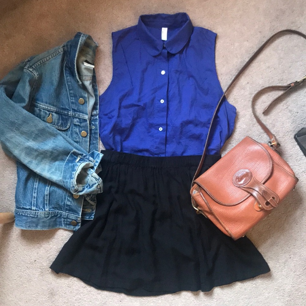 American Apparel cropped blouse 💙